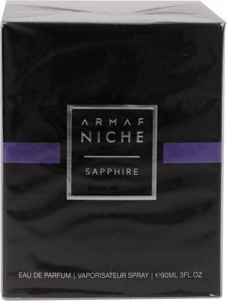 Actual product image Armaf Niche Sapphire by Eau de Parfum Spray 90 ml (Eau de parfum, 90 ml)