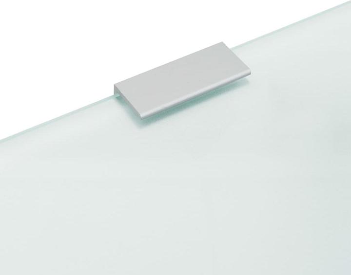 Produktbild VidaXL Urinal-Trennwand Wandmontage Schwarz 90x40 cm Hartglas (90 x 40 cm)