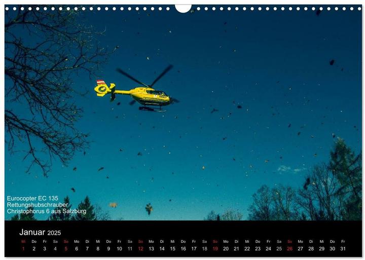 Image du produit Hubschrauber im Einsatz (Wandkalender 2025 DIN A3 quer), Monatskalender (A3, Allemand)