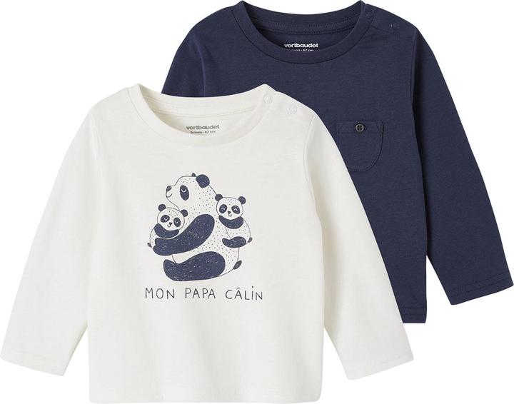 Vertbaudet 2er-Pack Baby Shirts BASICS (62)