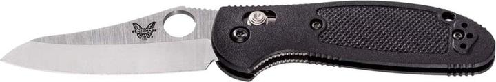 Actual product image Benchmade Mini Griptilian Sheepsfoot Black Satin Blade (7.39 cm)