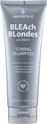 Lee Stafford Bleach Blondes Ice White Silver Toning Shampoo for Blonde Hair (250 ml, Silver shampoo)