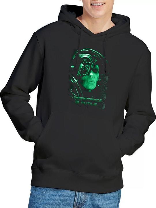 Immagine prodotto Resistance is Futile Felpa con Cappuccio Uomo (XXL)