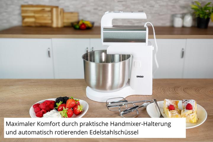 Produktbild Unold Handmixer mit Rührschüssel Hannah weiss (500 W)