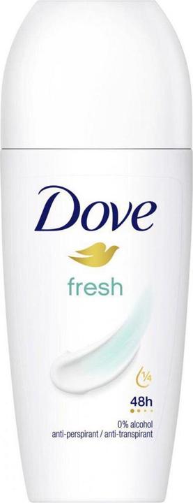 Actual product image Dove Fresh Anti-Perspirant Roll On Deodorant with ¼ Moisturising Cream 50ml (Roll-on, 50 ml)