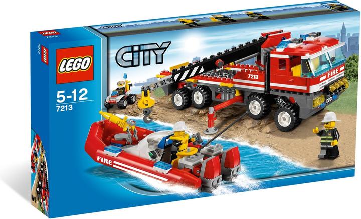 Produktbild LEGO City Feuerwehr-Truck mit Löschboot (7213, LEGO City)