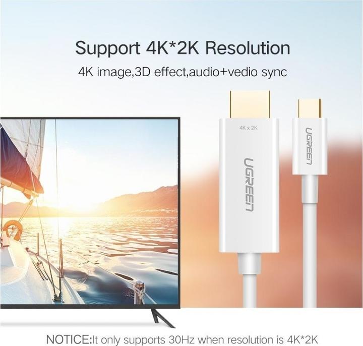 Image du produit Ugreen Moniteur USB-C vers HDMI 4K 1080p (USB Type C, HDMI)