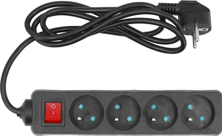 Toya Rallonge de 1,5 m Interrupteur 4 prises de courant (1.50 m, PECO 7/5)