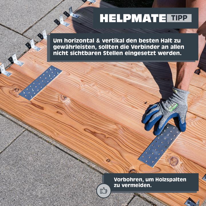 Actual product image Helpmate Flachverbinder (Flat connectors, 12 pcs.)