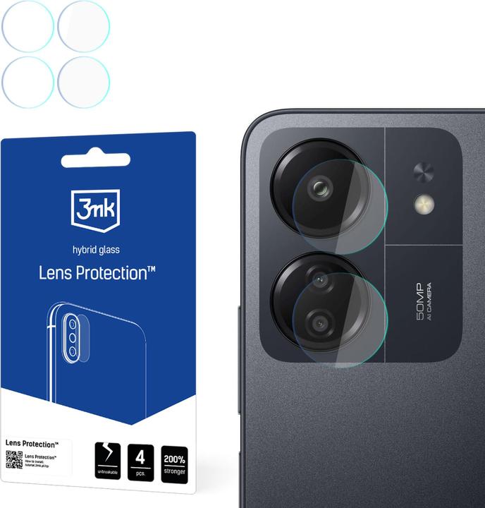 Produktbild 3MK Hybridglas Objektivschutz für Kamera für Redmi 13C (1 Stück, Xiaomi Poco C65, Xiaomi Redmi 13C)