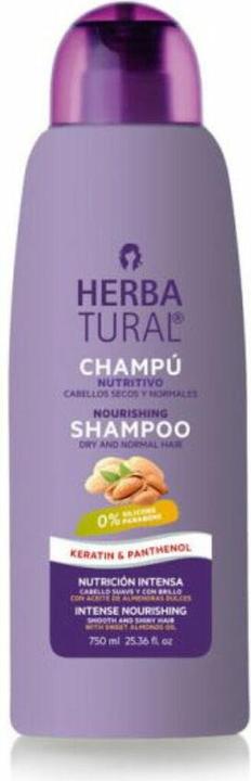 Produktbild Herbatural KERATINA & PANTHENOL champú nutritivo 750 ml (750 ml, Flüssiges Shampoo)