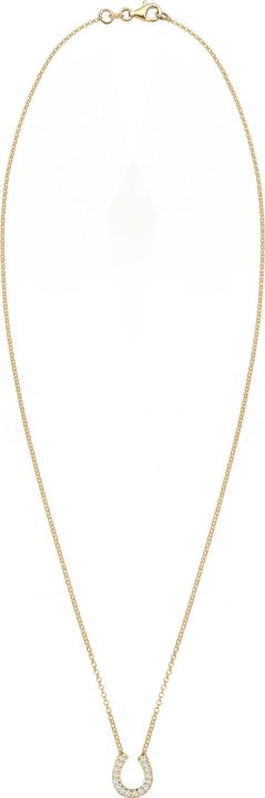 Immagine prodotto Elli Collana Ferro di cavallo Luck Zirconia Argento 925 (Argento 925, Zirconia, 45 cm)