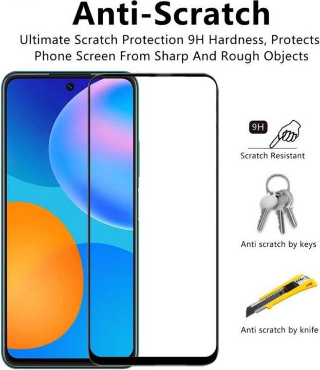 Image du produit Screenguard Huawei P Smart 2021 Full Screen Protection en verre blindé 2.5D 9H (1 pièce(s), Huawei P Smart (2021))