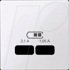 Produktbild Merten Zentralplatte USB-Ladestationeins. anthrazit