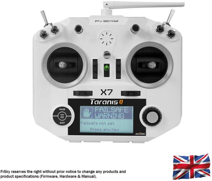 Produktbild FrSky Taranis Q X7 ACCESS Sender m. Tragegurt, weiss ohne Akku