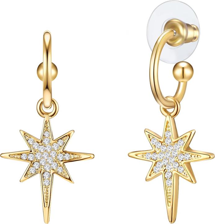 Produktbild Lulu & Jane Damen Stern Metall-Legierung Glas gelbgold - 29395 (Metall-Legierung)
