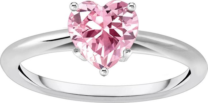 Thomas Sabo Ring mit pinkfarbenem Stein in Herzform