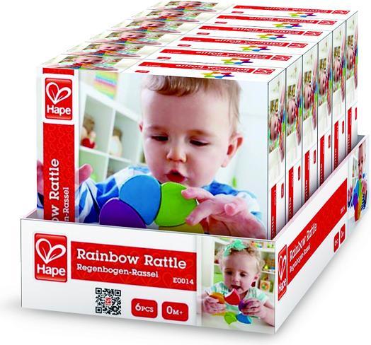 Image du produit Hape Boule à gratter arc-en-ciel (présentoir de 6)