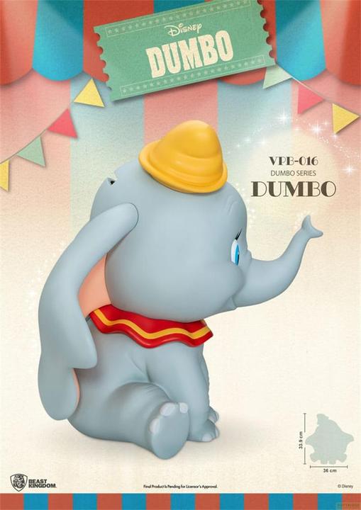 Produktbild Beast Kingdom Disney Piggy Vinyl Spardose Functional Dumbo 34 cm (34 cm)