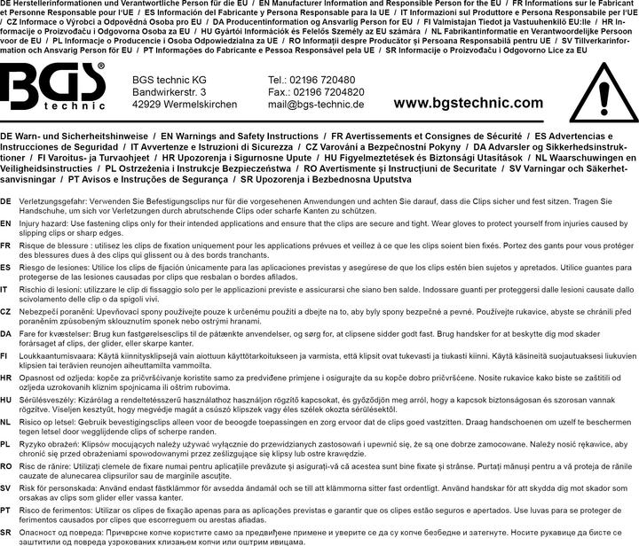 Produktbild BGS Kfz-Befestigungsclip-Sortiment für Nissan 408-tlg.