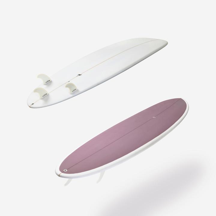 Image du produit Olaian Planche de surf hybride en résine 8' 62L avec 3 ailerons - mauve (8')