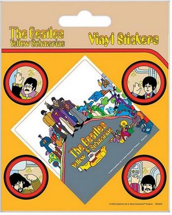 Actual product image Sticker Yellow Submarine Vinyl 5Pack