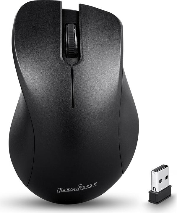 Productafbeelding Perixx PERIMICE-621 B, draadloze muis met stille klikken en Ergo-design (Draadloze)