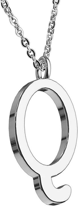 Star Piercing Kette silber Anhänger Buchstabe Q (Chirurgenstahl 316L, ohne Messing)