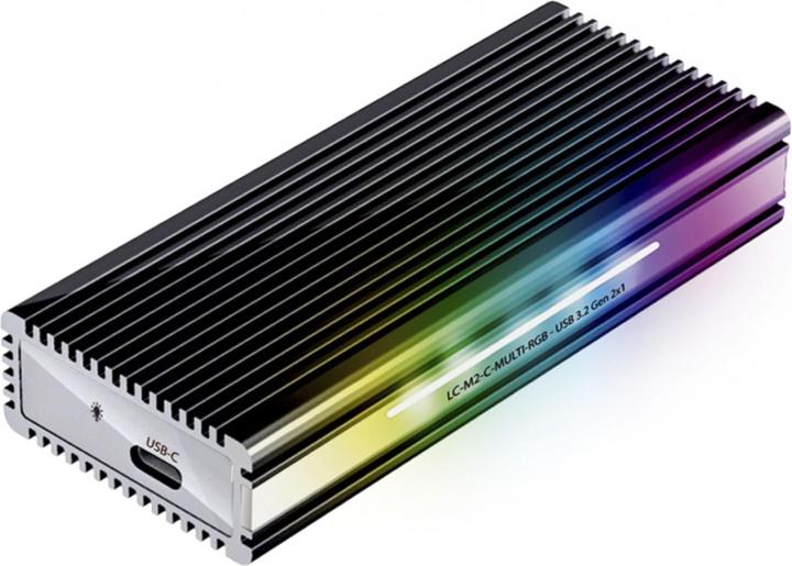 Immagine prodotto LC-Power Alloggiamento esterno LC-M2-C-MULTI-RGB M.2 (M.2 2242, M.2 2260, M.2 2280)