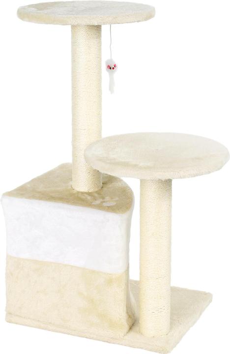 Produktbild Wiltec Kratzbaum Beige 71cm Katzenkratzbaum Katzenbaum Kletterbaum Katze (71 cm, Beige)