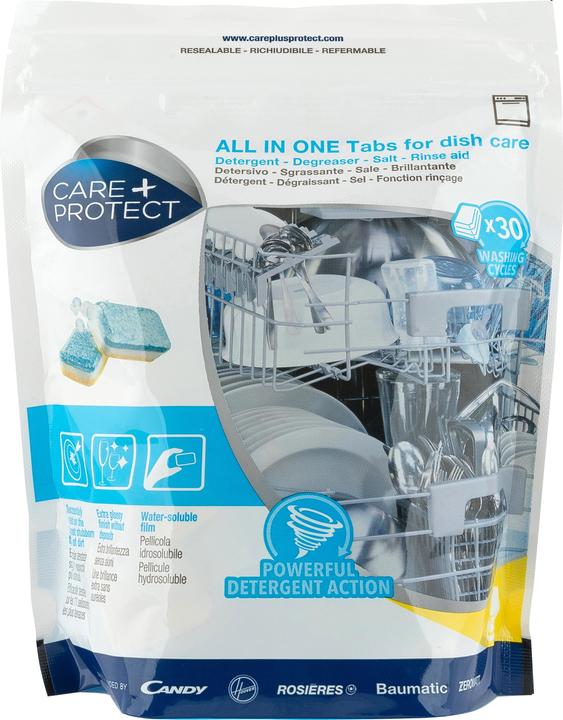 Produktbild Care + Protect Reinigungstabs all in one (Tabletten)