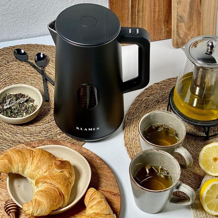 Actual product image KLAMER Edelstahl Wasserkocher 1.5L 1800W BPA-frei (1.50 l)