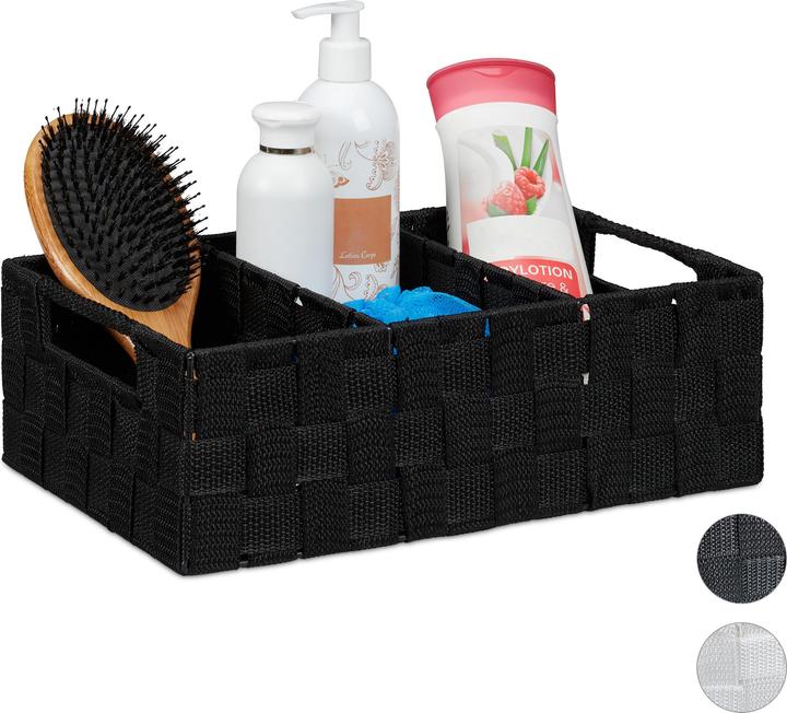 Image du produit Relaxdays Corbeille de rangement avec compartiments (1 x, 32 x 21 x 10 cm)