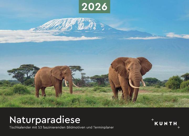 Actual product image Naturparadiese - Tischkalender 2026 (German)