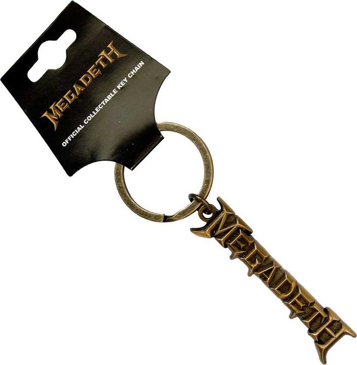 Actual product image Megadeth Gold Logo v2 Schlüsselanhänger