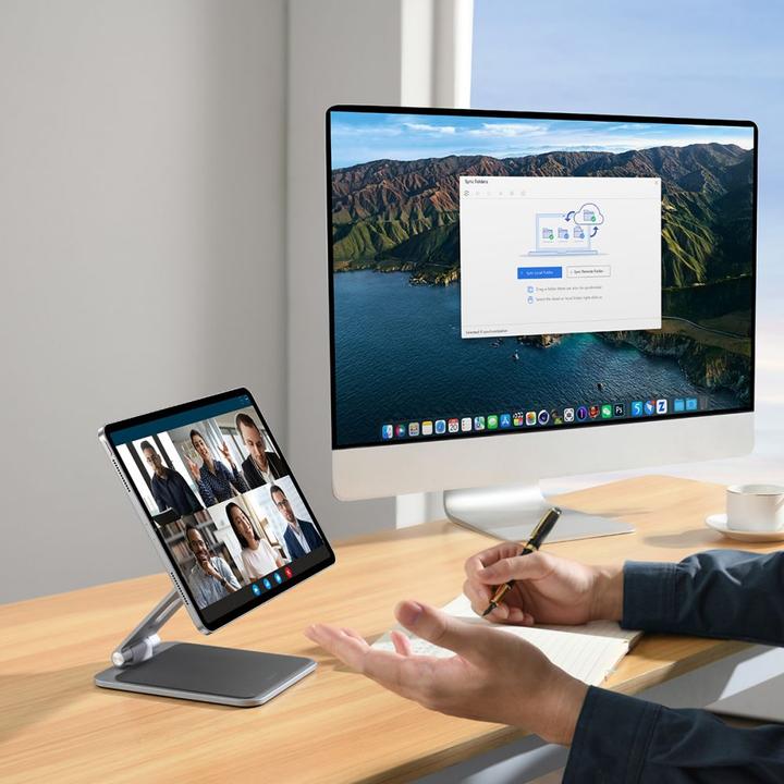 Produktbild Baseus MagStable magnetischer faltbarer Ständer für Tablets 10,9–11 Zoll – Grau