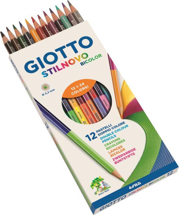 Produktbild Giotto Farbstift Stilnovo Bicolor 12er (Multicolor, 12 x)