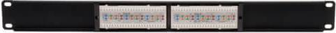 Produktbild Eaton 12-Port 1U Rack-Mount Cat6/Cat5 110 Patch Panel 568B RJ45 Ethernet TAA