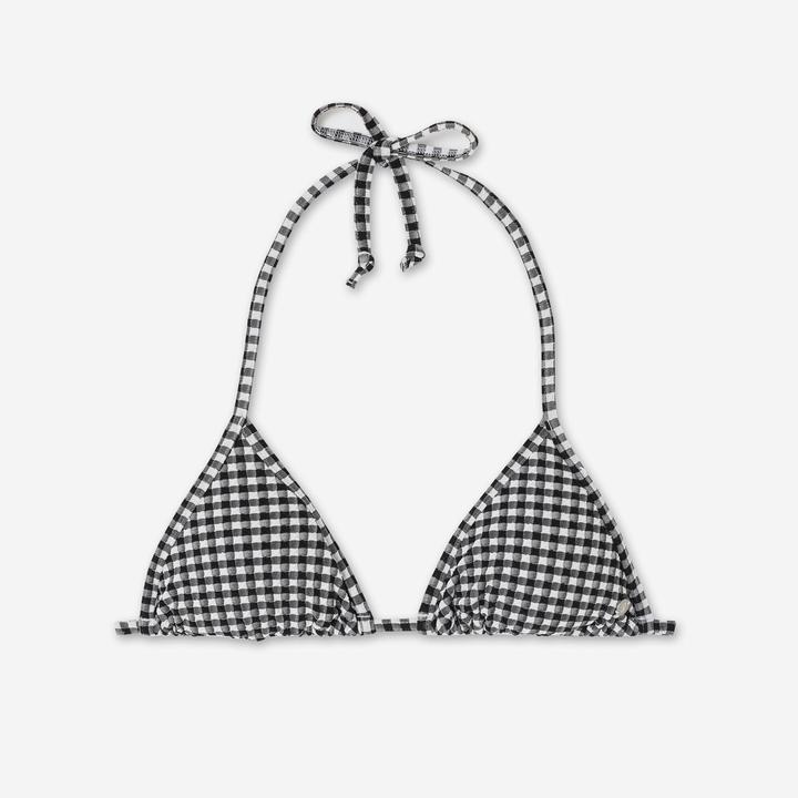 Image du produit Olaian Haut de maillot surf triangle texturé Femme - Mae vichy (40, 42)