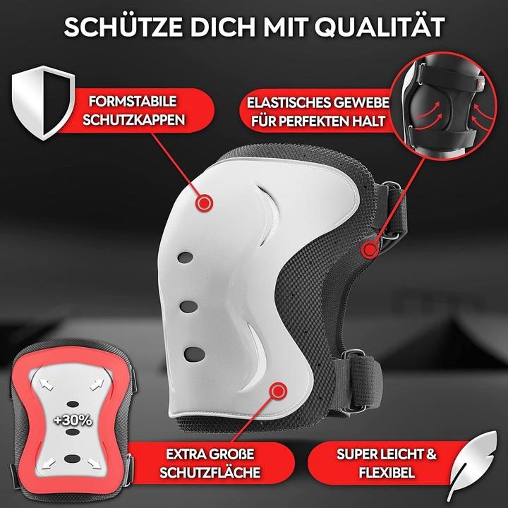 Image du produit Skatewiz Skate Protektoren Set (L, Coudes, Genouillère, Protège-poignets, 6 pièces)