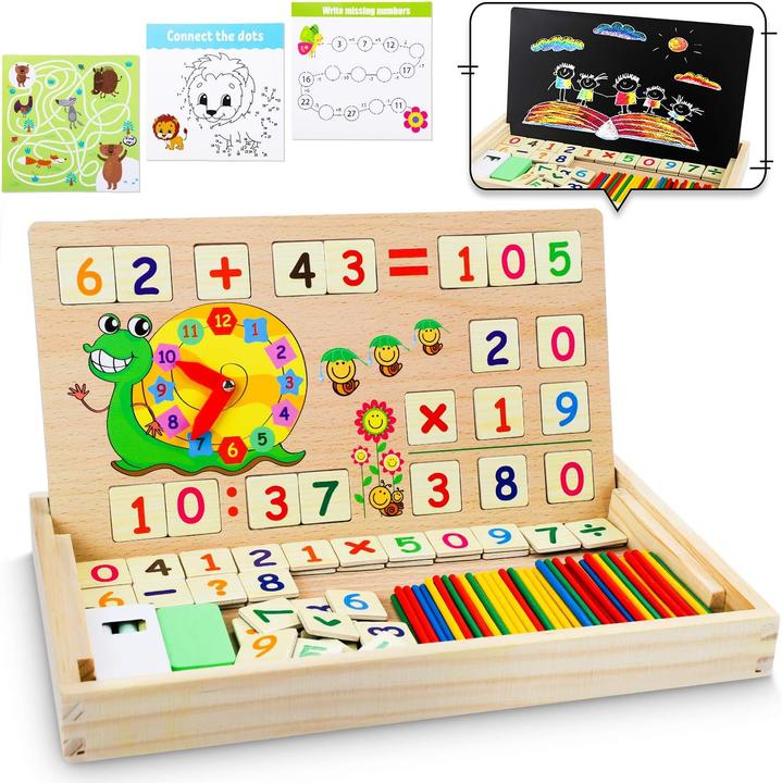 Produktbild Activity Board Mathe spiele mit zählstäbchen multiplizieren tabellen - lernspiele kinderspiele holzspielzeug