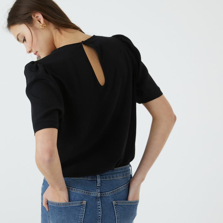Produktbild La Redoute Collections Bluse mit rundem Ausschnitt (38)