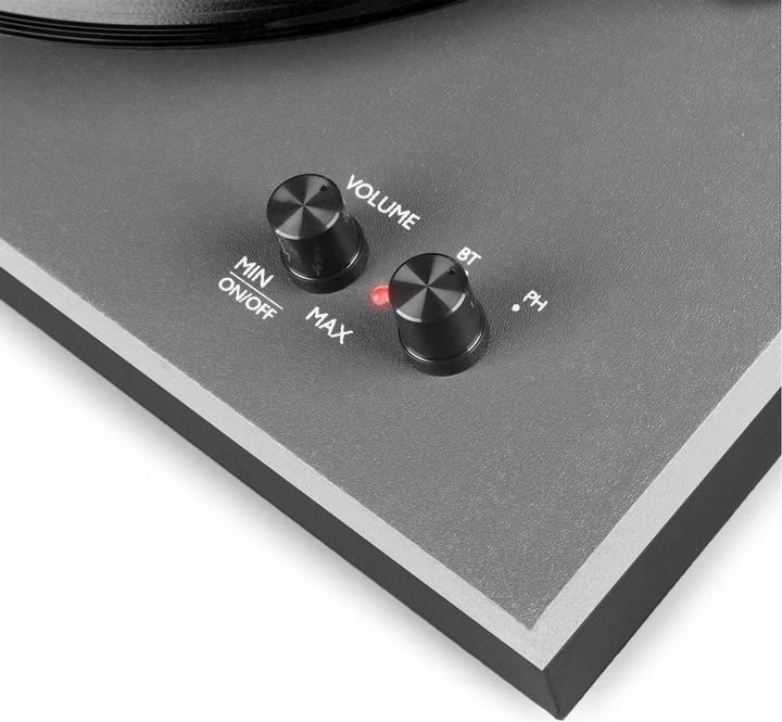 Produktbild Fenton Platenspeler met Bluetooth en Speakers - RP165G - Incl. Naald - Aluminium / zilver (Halbautomatisch)