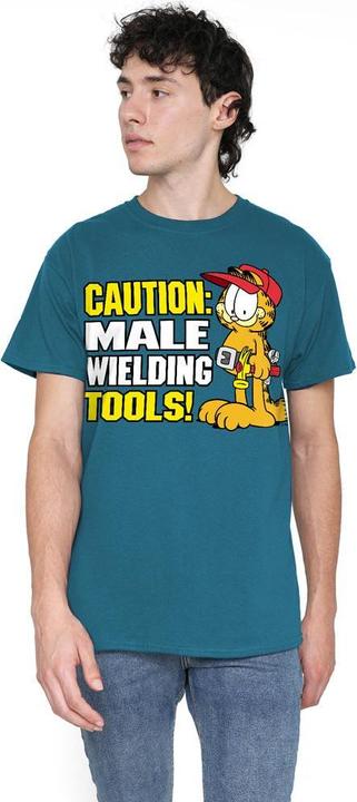 Immagine prodotto Garfield Male Wielding Tools Maglietta Uomo (XL)