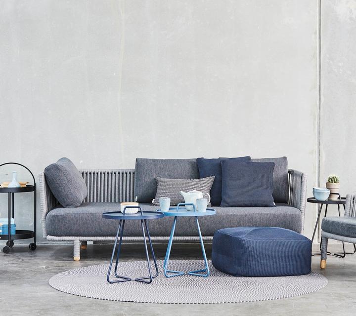Produktbild Cane-line Moments 3er-Sofa, mit Kissen
