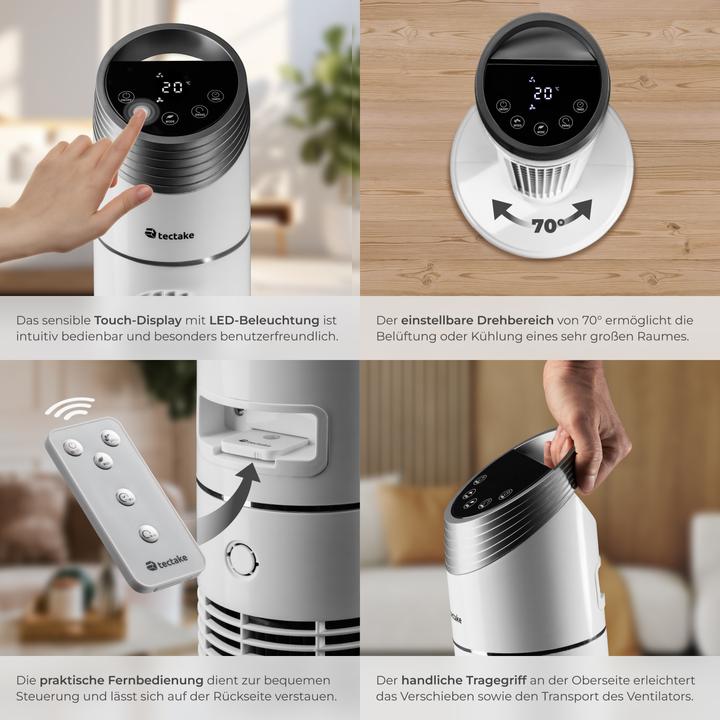 Actual product image tectake Tower fan (50 dB)
