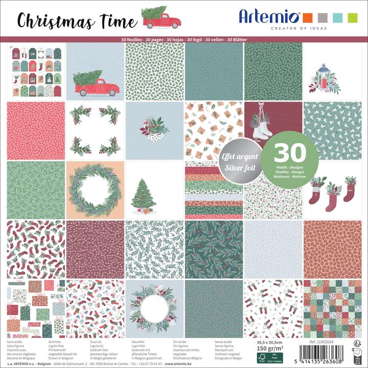 Actual product image Artemio Scrapbook block "Christmas Time" (150 g/m²)
