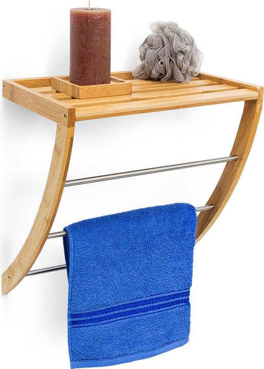 Actual product image Relaxdays Wall towel rail