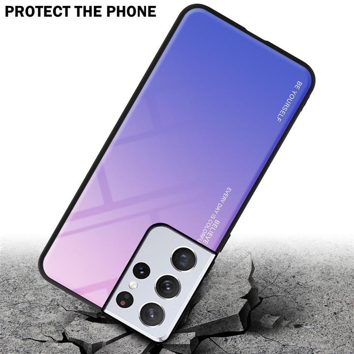 Actual product image Cadorabo TPU 2 colors glass cover (Samsung Galaxy S21 Ultra)