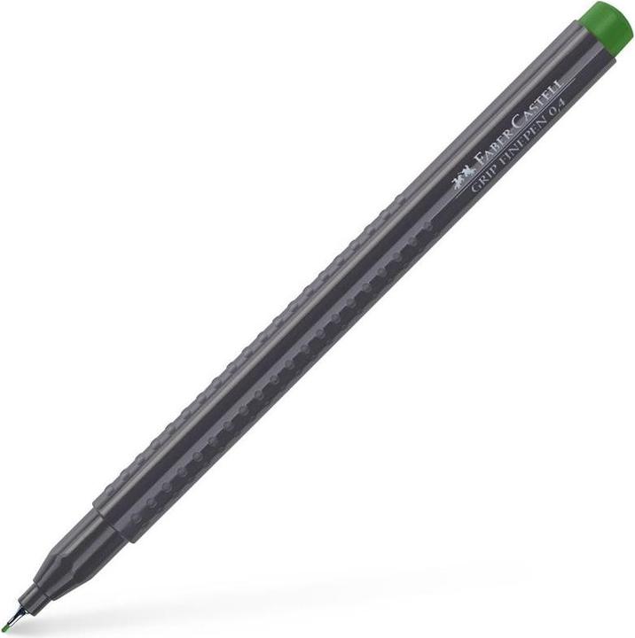 Faber-Castell Finepen Grip 0.4 pemanent grün oliv (permanent oliv, 1 x)
